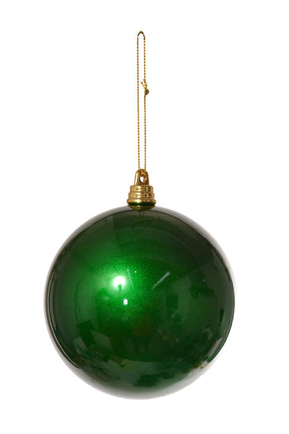 100Mm Ball Ornament (Green) Pkg/6