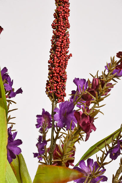 23" Corn W/Heather Bush Burgundy/Purple