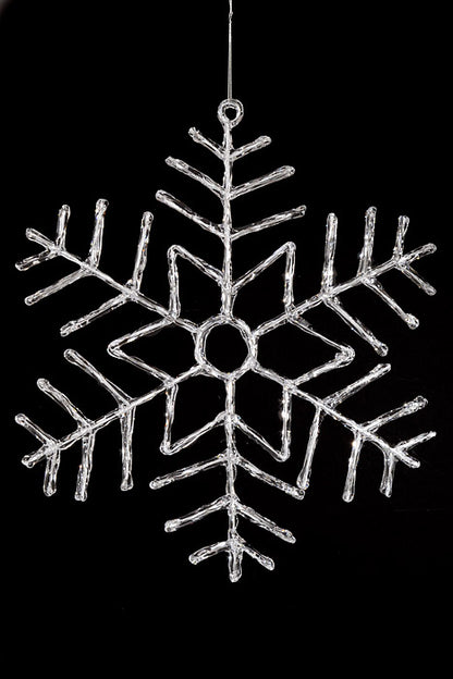 16" Snowflake Ornament Clear