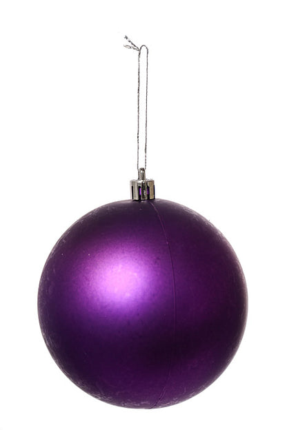 100Mm Shiny Matte Glitter Plastic Ball Purple