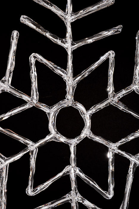 16" Snowflake Ornament Clear
