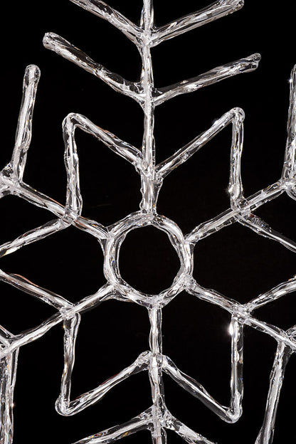 16" Snowflake Ornament Clear