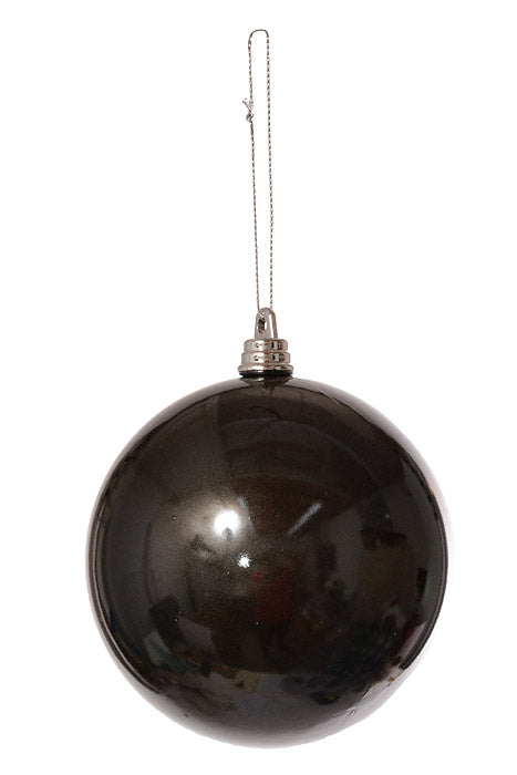 100Mm Ball Ornament (Black) Pkg/6
