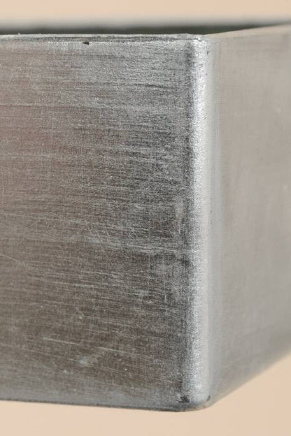 9.25" X 5" Rectangle Hard Plastic Silver