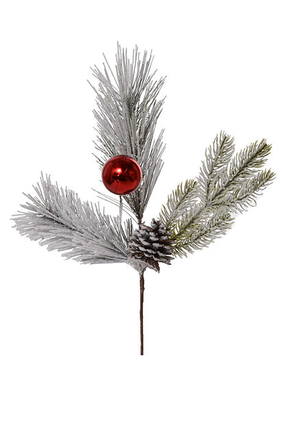 16" Mixed Pine Ball Green