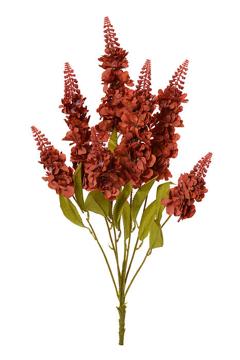 24.5" Silk Snapdragon Spray Rust