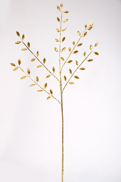 30" Crystal Bead Spray Gold