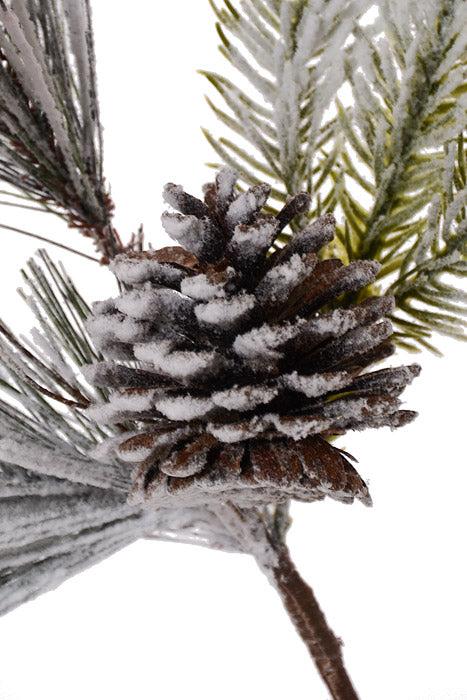 16" Mixed Pine Ball Green