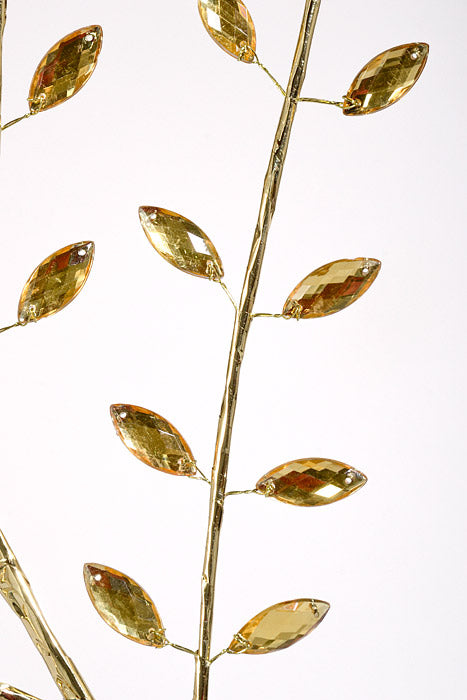 30" Crystal Bead Spray Gold