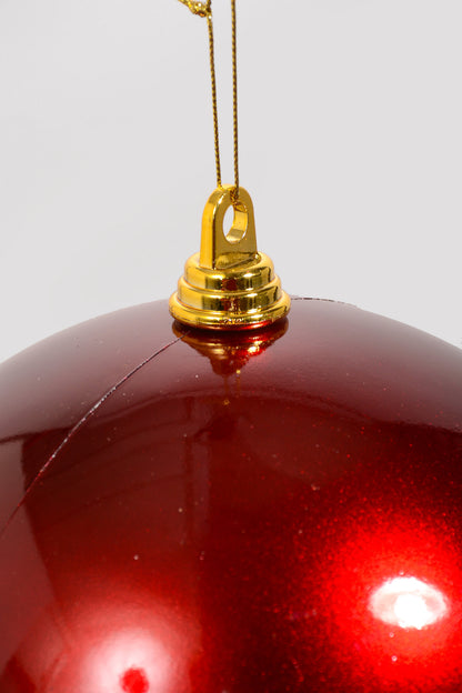 250MM Shiny Ornament Ball Burgundy
