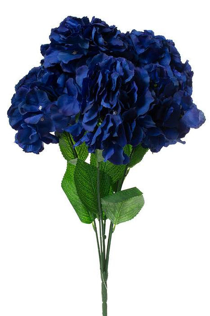 21.5" Silk Hydrangea Bush (Royal Blue)