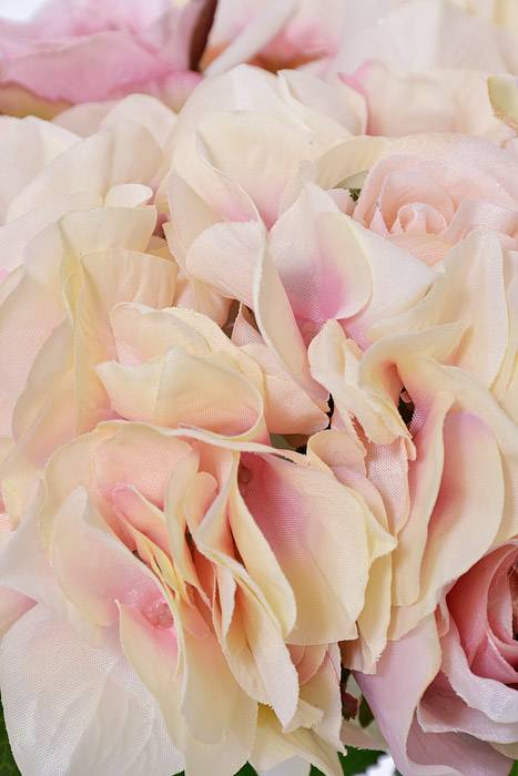 11&quot; Rose/hydrangea Bouquet  Fuchsia/pink