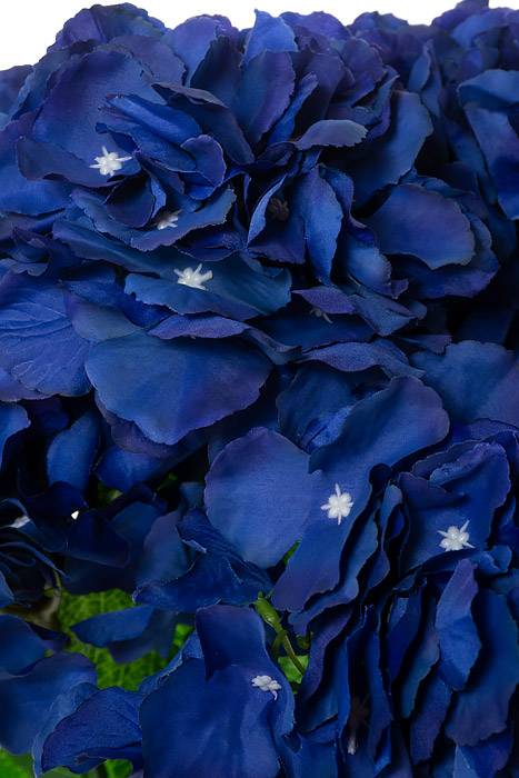 21.5" Silk Hydrangea Bush (Royal Blue)