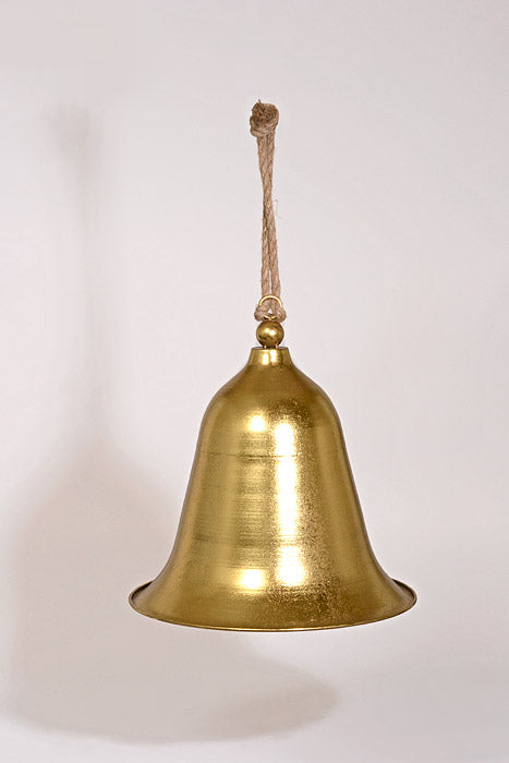 17" Metal Bell Ornament Gold