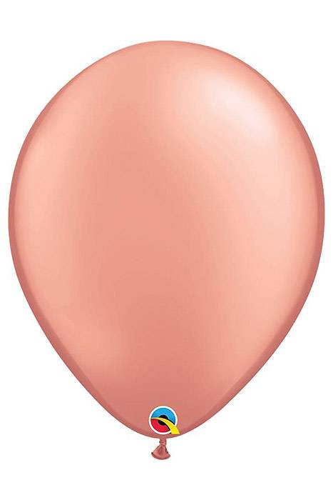5" Rdt Latex Balloon Rose Gold Pkg/100