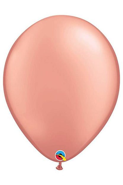 5" Rdt Latex Balloon Rose Gold Pkg/100