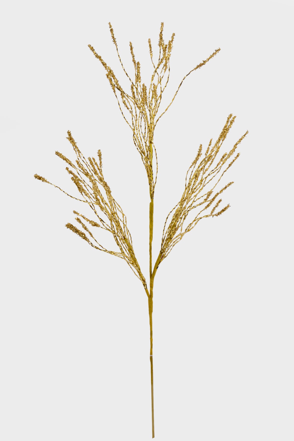 36" Glitter Twig Spray Gold