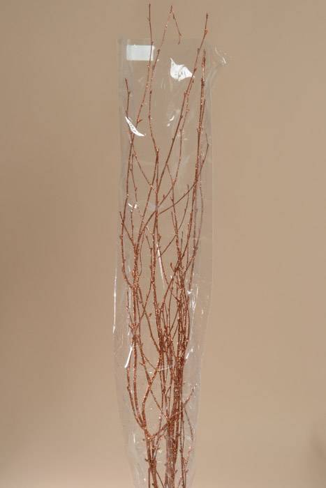 45" - 50" 5 Stem Glitter Birch Branch Copper