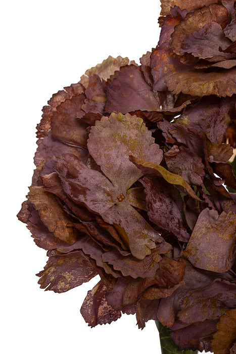 17.75" Silk Hydrangea Bush Plum