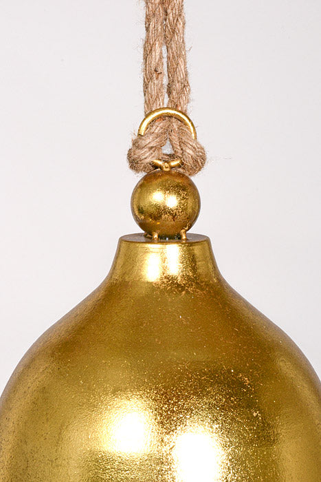 17" Metal Bell Ornament Gold