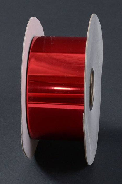 1.5" X 25yds Metallic Ribbon Red