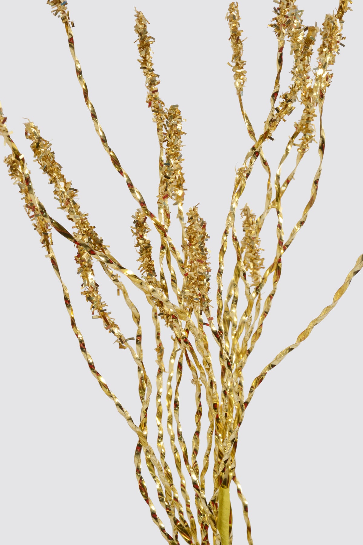 36" Glitter Twig Spray Gold