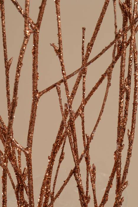 45" - 50" 5 Stem Glitter Birch Branch Copper