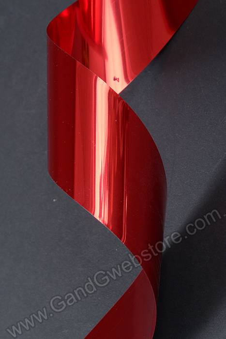 1.5" X 25yds Metallic Ribbon Red