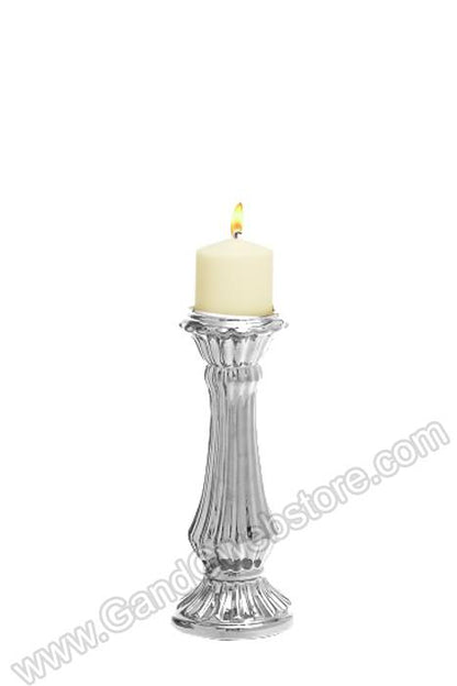 Ceramic Candle Holder Silver