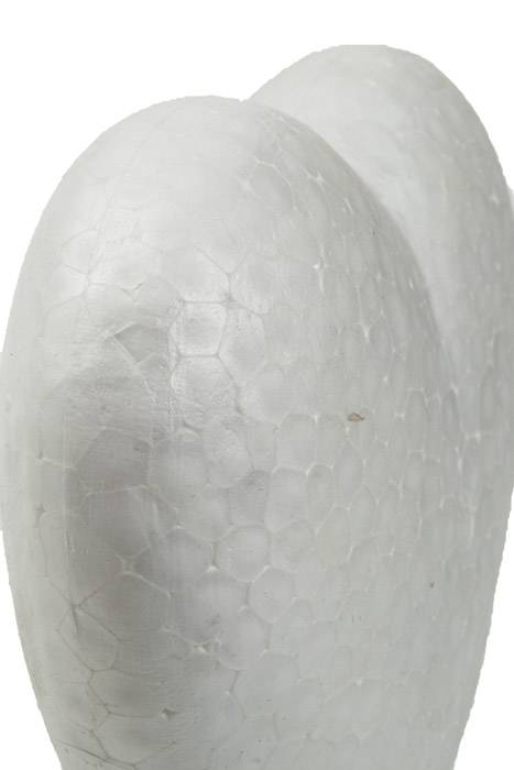 5&quot; Solid Heart White Pkg/ 5