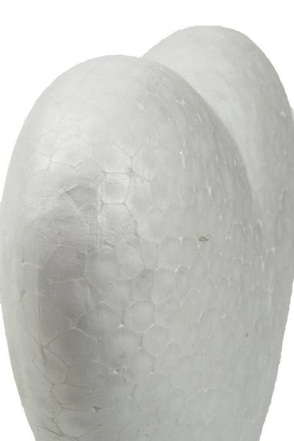 5&quot; Solid Heart White Pkg/ 5