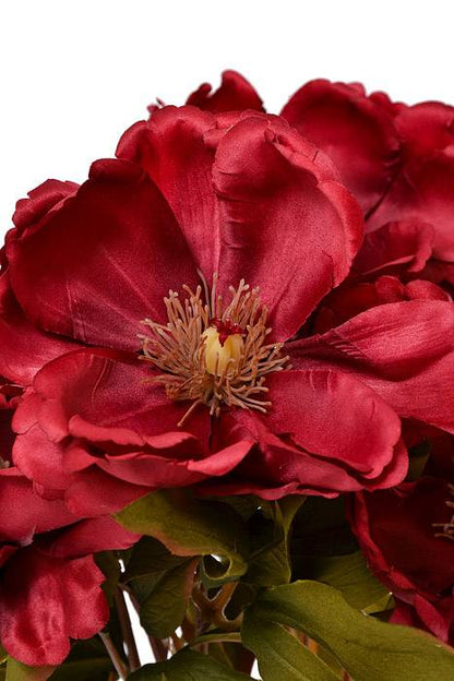 21" Silk Magnolia Bush Burgundy