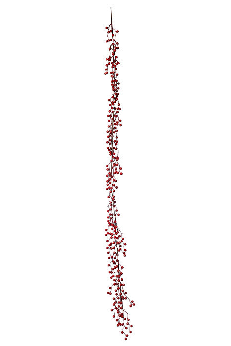 5.5Ft Berry Garland Red