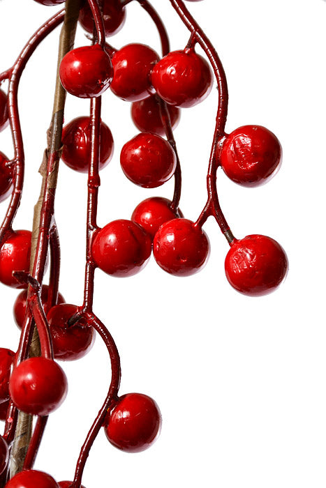 5.5Ft Berry Garland Red