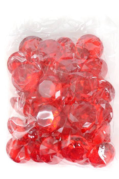 40mm Acrylic Diamond Red Pkg/1lb