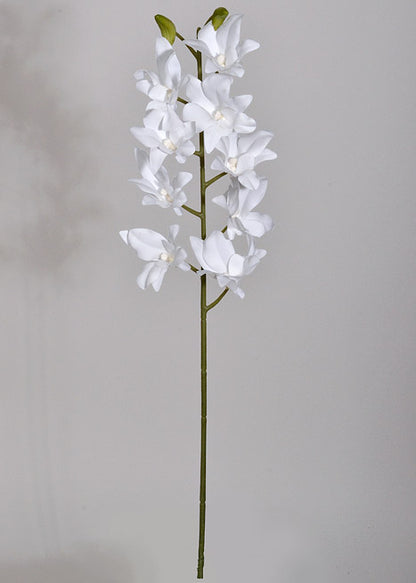 24" Silk Dendrobium Spray White