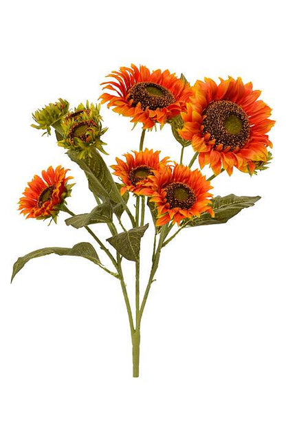 24.5" Sunflower Bush Orange