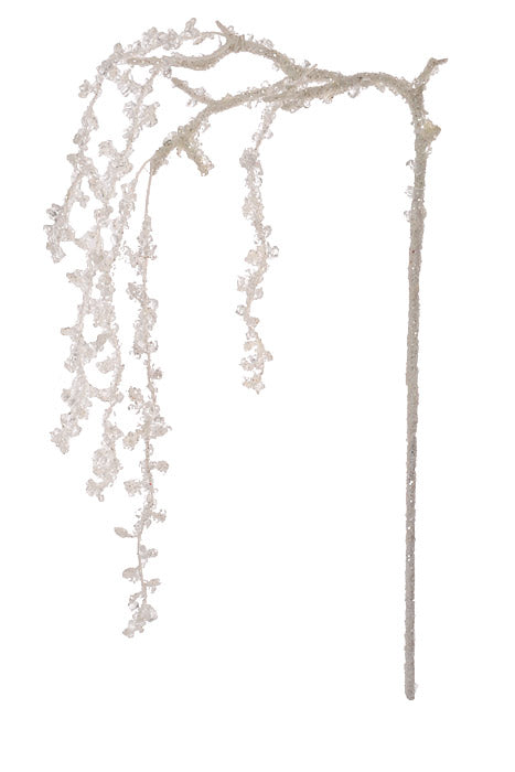 34" Ice Teardrop White