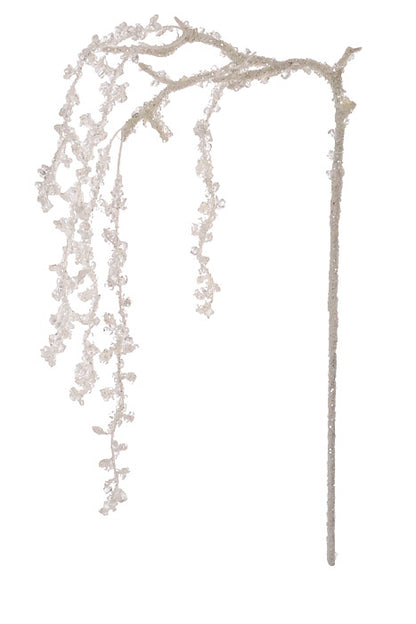 34" Ice Teardrop White