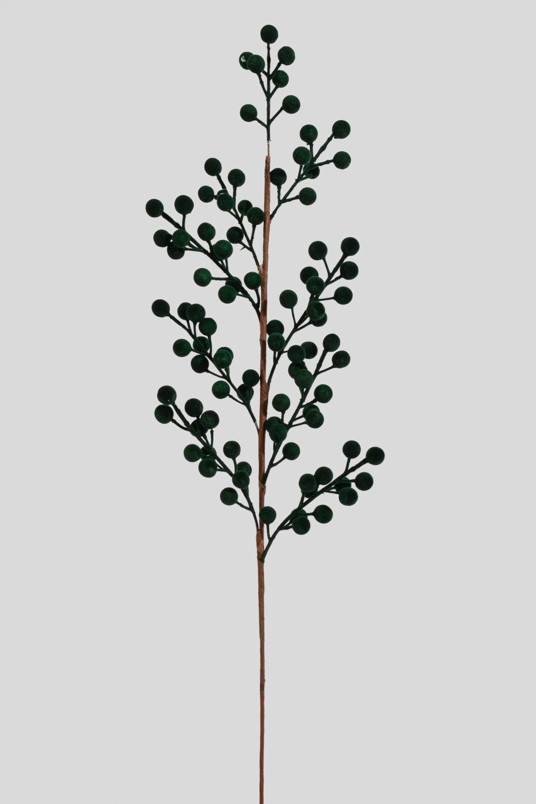28" Velvet Berries Stem Dark Green
