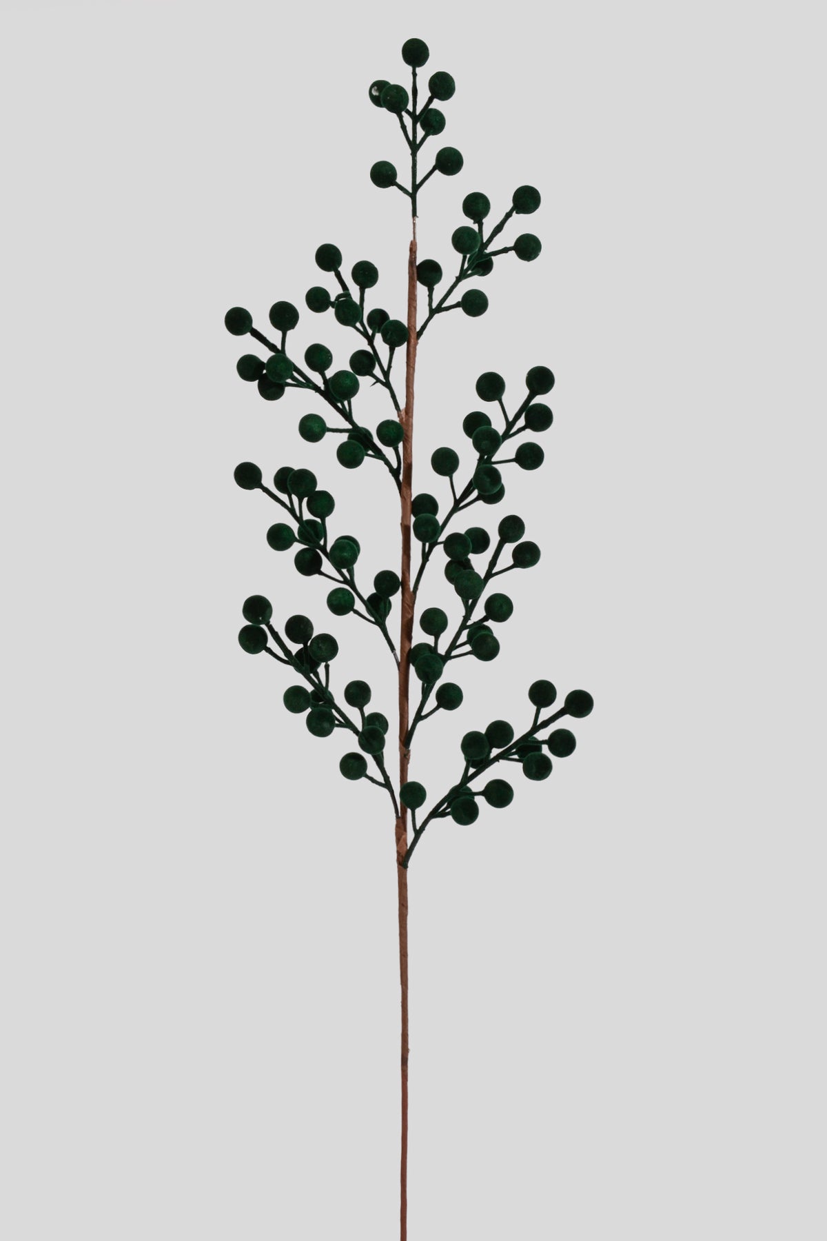 28" Velvet Berries Stem Dark Green