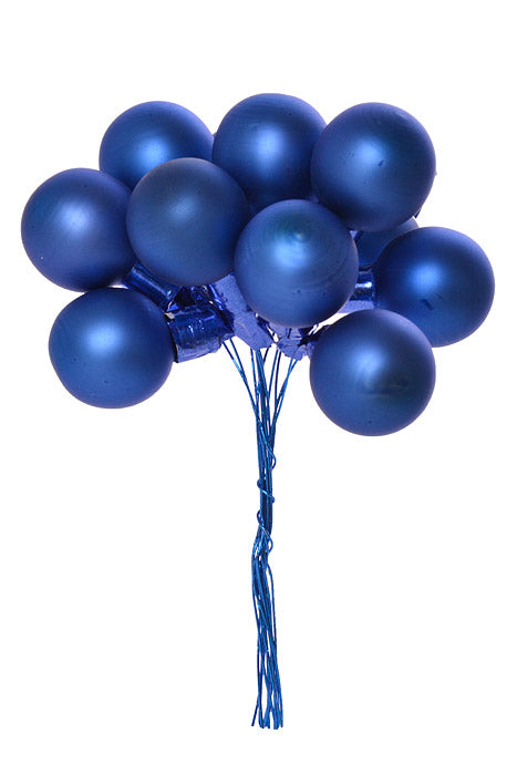 25Mm Matte Glass Ball Ornament Royal Blue Pkg/144