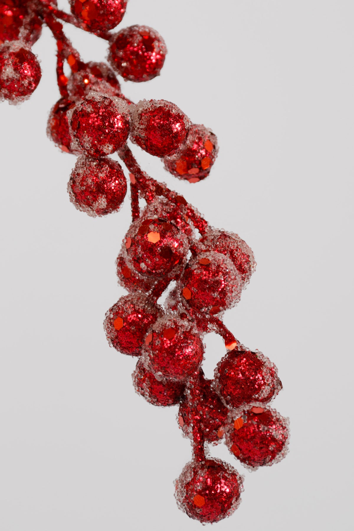 31" Frosted Berries Stem Burgundy