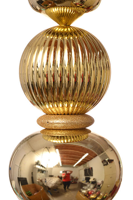 76" Finial Tower Shiny/Glitter (Gold)