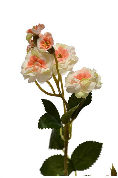 29.5" Silk Wild Rose Spray Peach