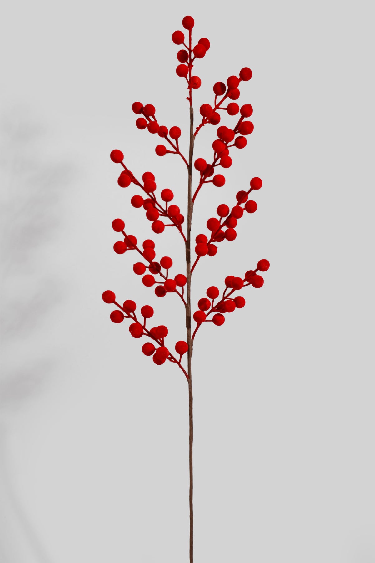 28" Velvet Berries Stem Red