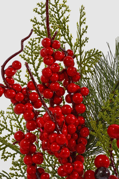 18" Pine Berry Pick Red