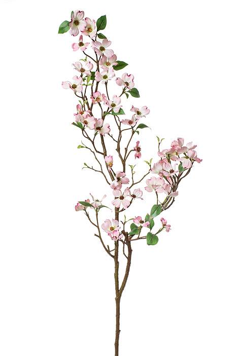 50" Silk Dogwood Branch Spray Pink