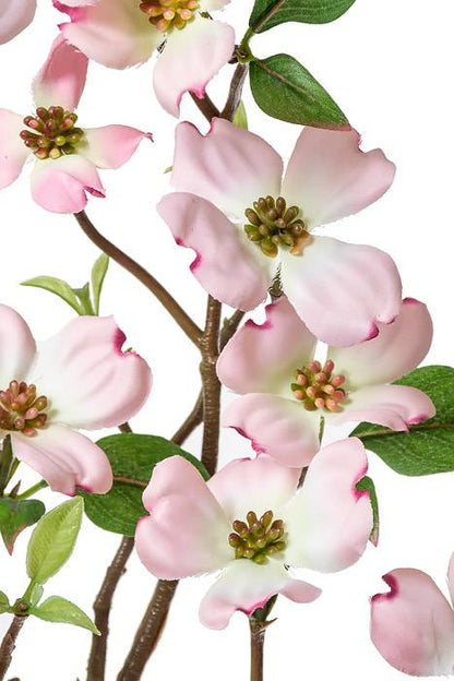 50" Silk Dogwood Branch Spray Pink