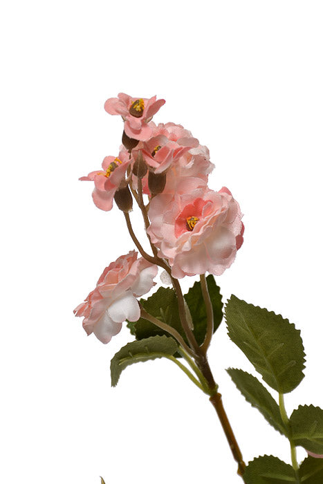 29.5" Silk Wild Rose Spray Light Pink